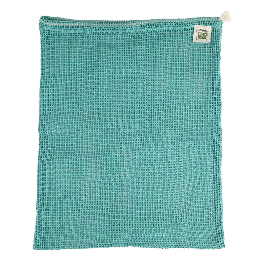 ECOBAGS® Organic Cotton Reusable Produce Bag- Washed Blue